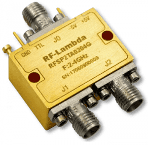 RF Lambda RFSP2TA0204G, SP2T, 2 - 4 ГГц, 1-5 Вт 
