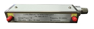 Шаговый аттенюатор LUNA SMA-18-11-1, от 0 до 18 ГГц, от 0 до 11 дБ, шаг 1 дБ