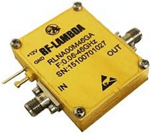 RF Lambda RLNA00M46GA от 60 МГц до 46 ГГц, 19 дБм
